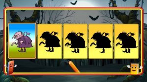 Autumn Silhouette Pairing Game