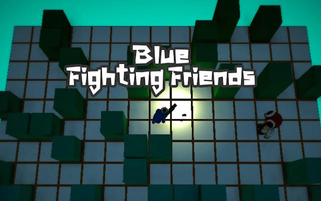 Blue Fighting Friends - Color Battle Arena