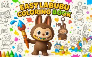 Labubu Coloring Book for Kids