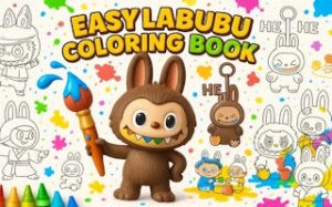Labubu Coloring Art for Kids