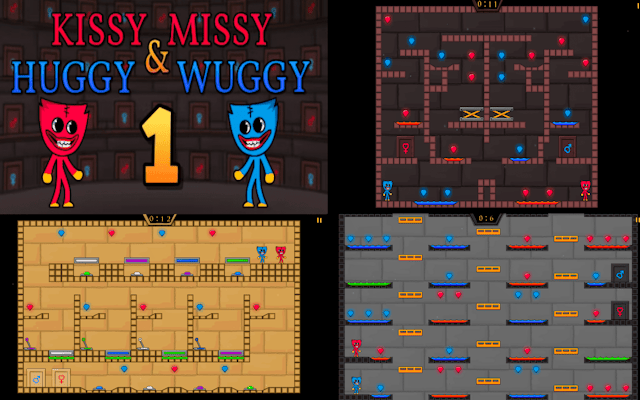 Kissy & Huggy: Puzzle Platformer Adventure