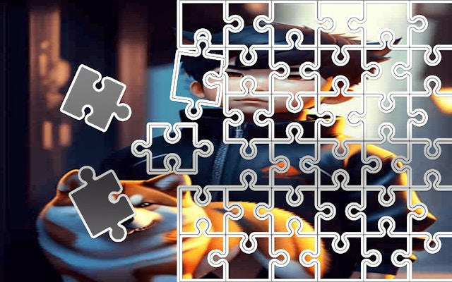 Little Kurama Sliding Image Adventure Puzzle