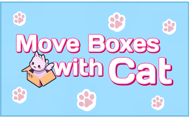 Move Boxes with Cat - Puzzle Game