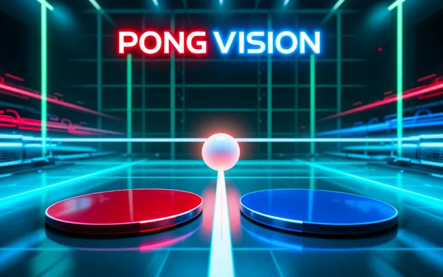 Pong Vision: Futuristic Arcade Ping Pong Game