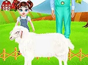 Baby Taylor Farm Tour Caring Animals - Online Kids Game