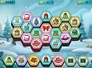 Winter Hexa Stack Puzzle Game - Hexagon Match Puzzle