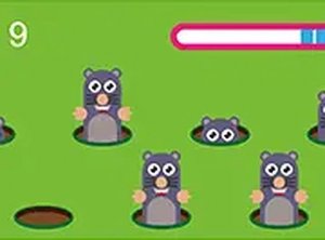 Whack-a-Mole Speed Challenge
