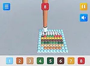 Beads Colour Painting 3D Online Puzzle Game