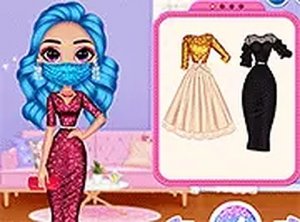 My Quarantine Glam Look Dress Up Game Online Fashion Game